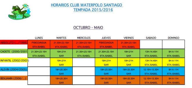 Horario 2015-16
